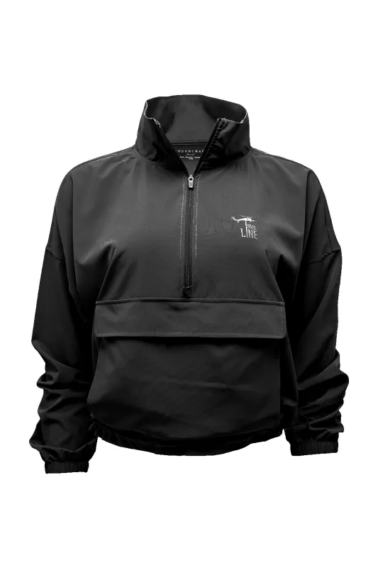 Women's 1/4 Zip Pullover Jacket - Silicone Logo sold by Nine Line