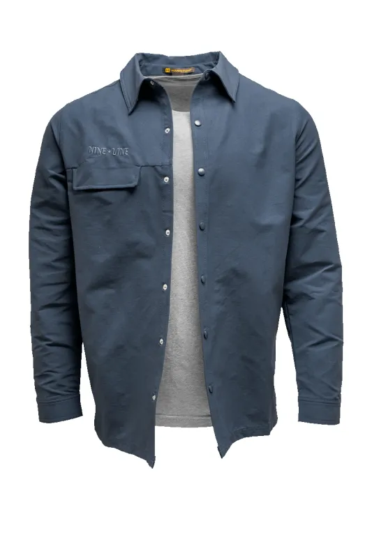 Men's Twill Overshirt Jacket made by Nine Line