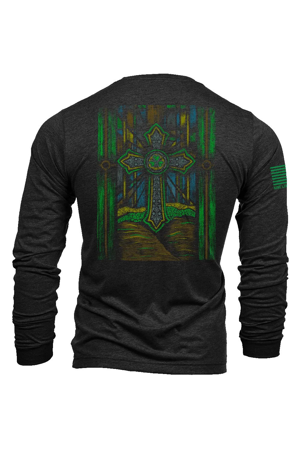 Irish Stained Glass - Long-Sleeve Shirt sold by Nine Line