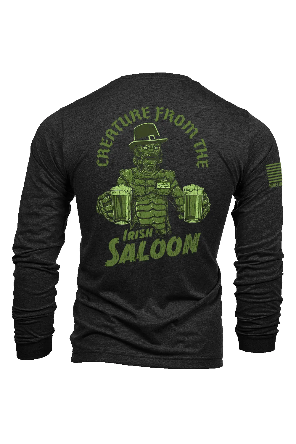 Creature From The Irish Saloon - Long-Sleeve Shirt sold by Nine Line