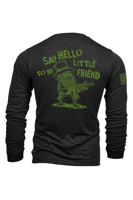 Say Hello To My Little Friend - Long-Sleeve Shirt made by Nine Line