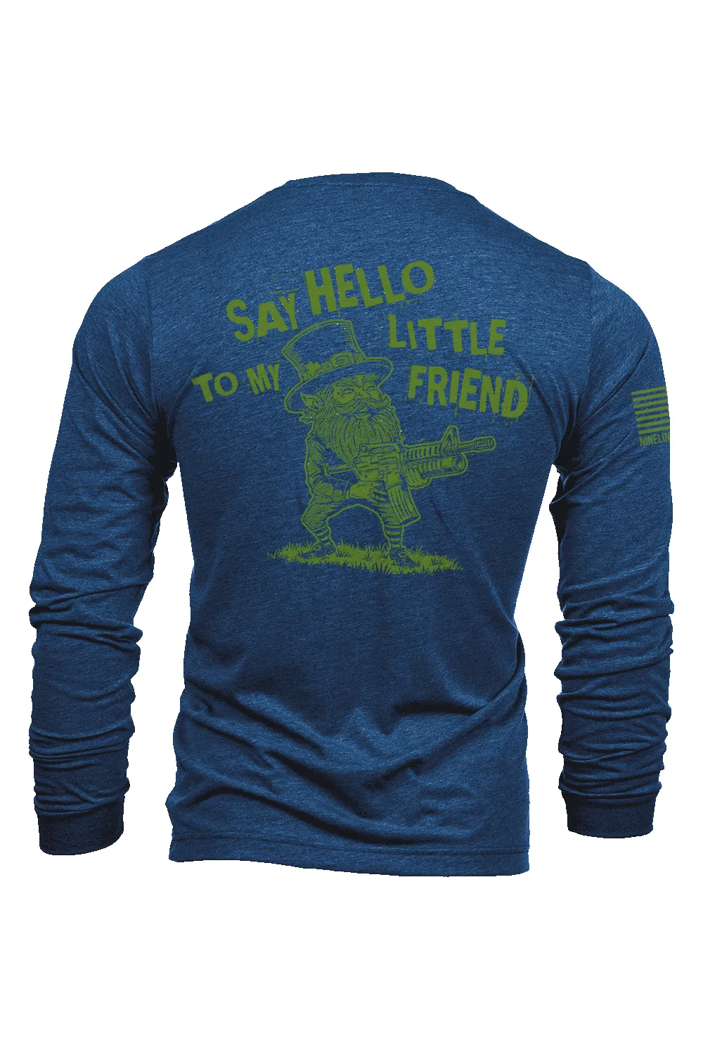 Say Hello To My Little Friend - Long-Sleeve Shirt sold by Nine Line product image thumbnail 3