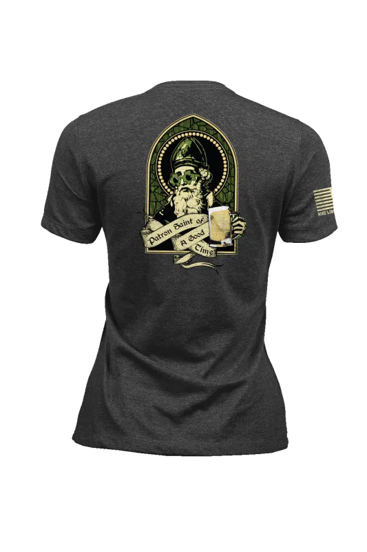 Patron Saint of A Good Time - Women's T-Shirt sold by Nine Line