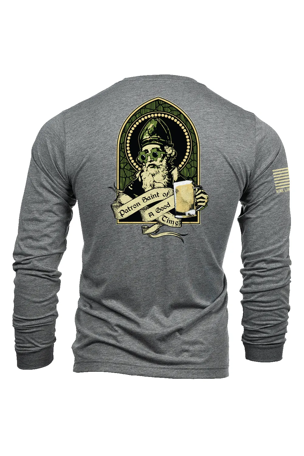 Patron Saint of A Good Time - Long-Sleeve Shirt sold by Nine Line product image thumbnail 3