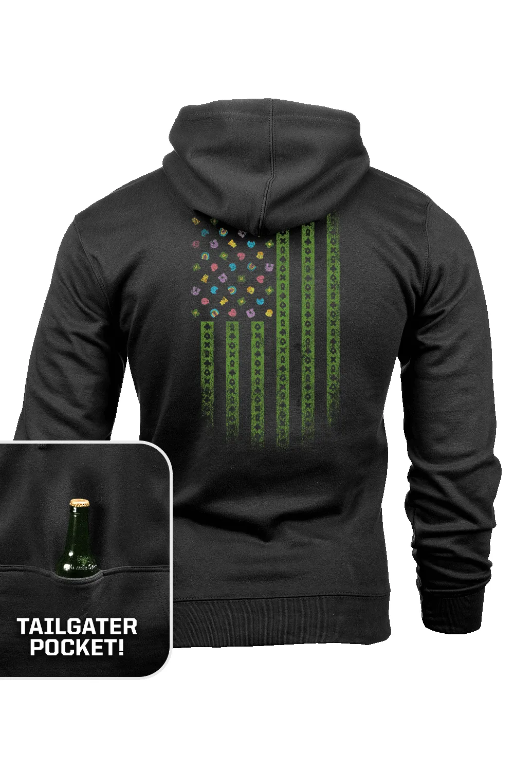 Lucky America - Tailgater Hoodie sold by Nine Line