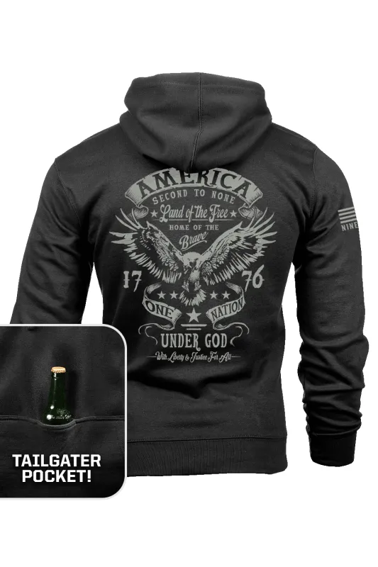 Second To None 250th  - Tailgater Hoodie made by Nine Line