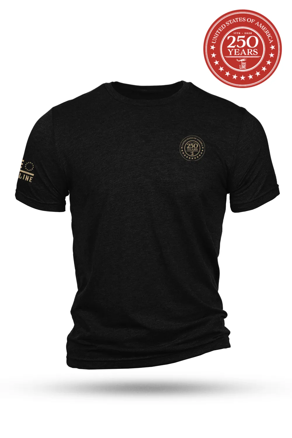250th Anniversary Logo - T-Shirt sold by Nine Line product image thumbnail 3