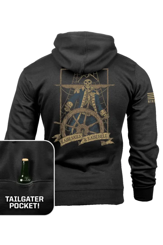 Raise Sails & Raise Hell - Tailgater Hoodie made by Nine Line
