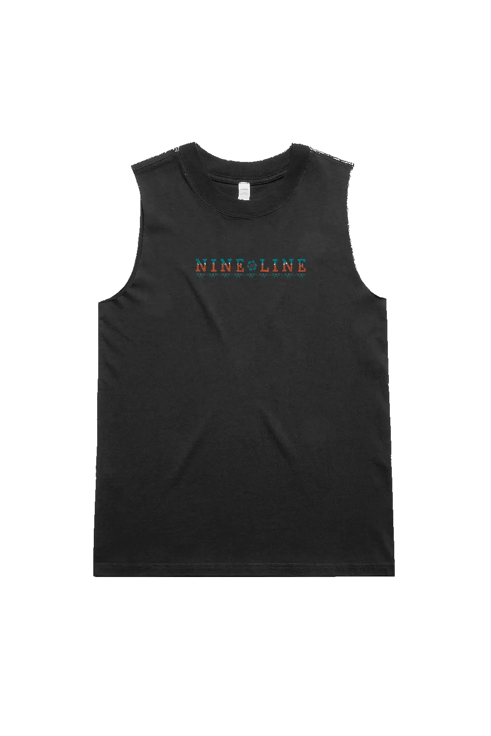 Flower Skull - Women's Muscle Tank Top sold by Nine Line product image thumbnail 3