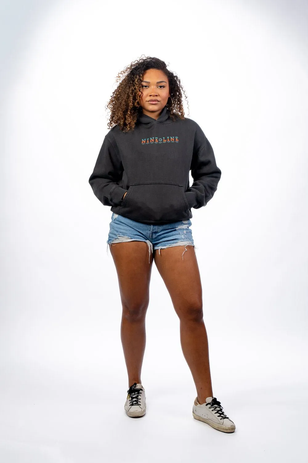 Flower Skull - Women's Relaxed Fit Hoodie sold by Nine Line product image thumbnail 5