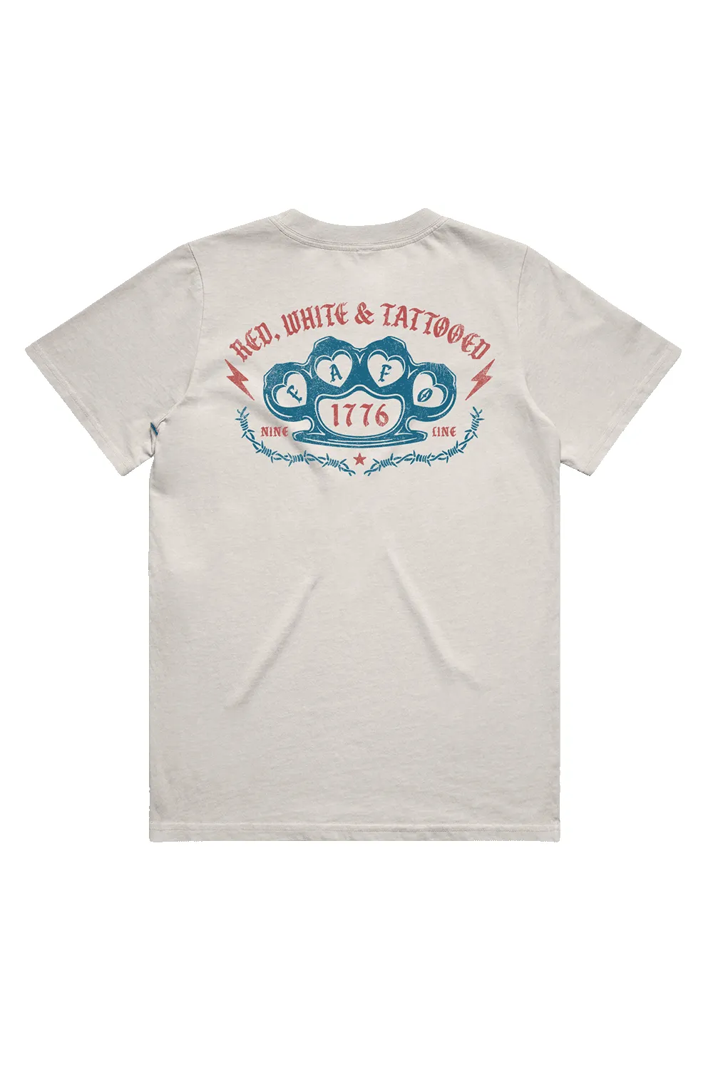 Red, White and Tattooed - Women's Relaxed Fit T-Shirt sold by Nine Line product image thumbnail 2