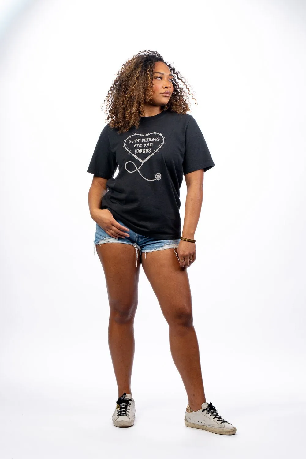 Good Nurses Say Bad Words - Women's Relaxed Fit T-Shirt sold by Nine Line product image thumbnail 4