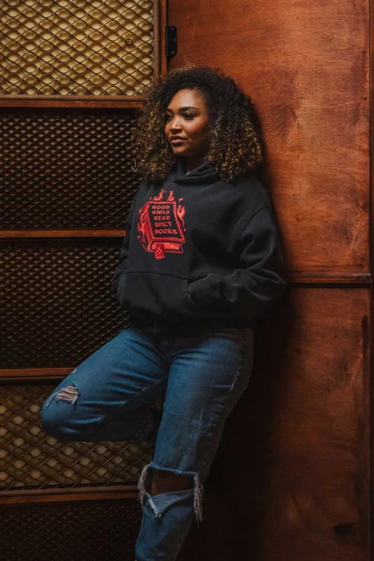 Spicy Books - Women's Relaxed Fit Hoodie made by Nine Line