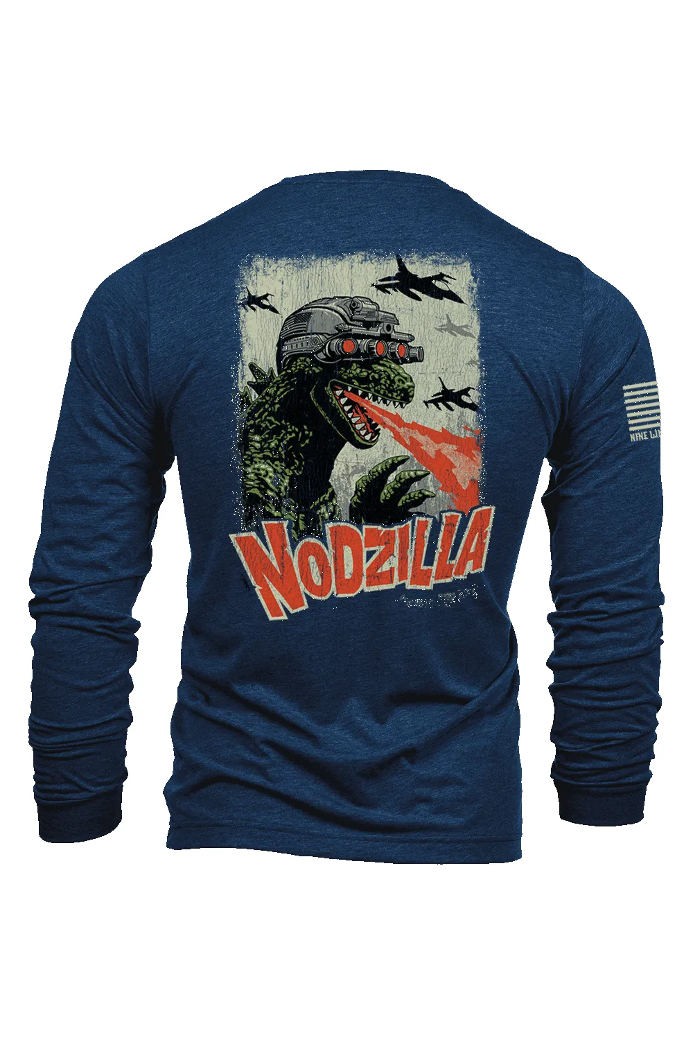 Nodzilla - Long-Sleeve Shirt sold by Nine Line product image thumbnail 3