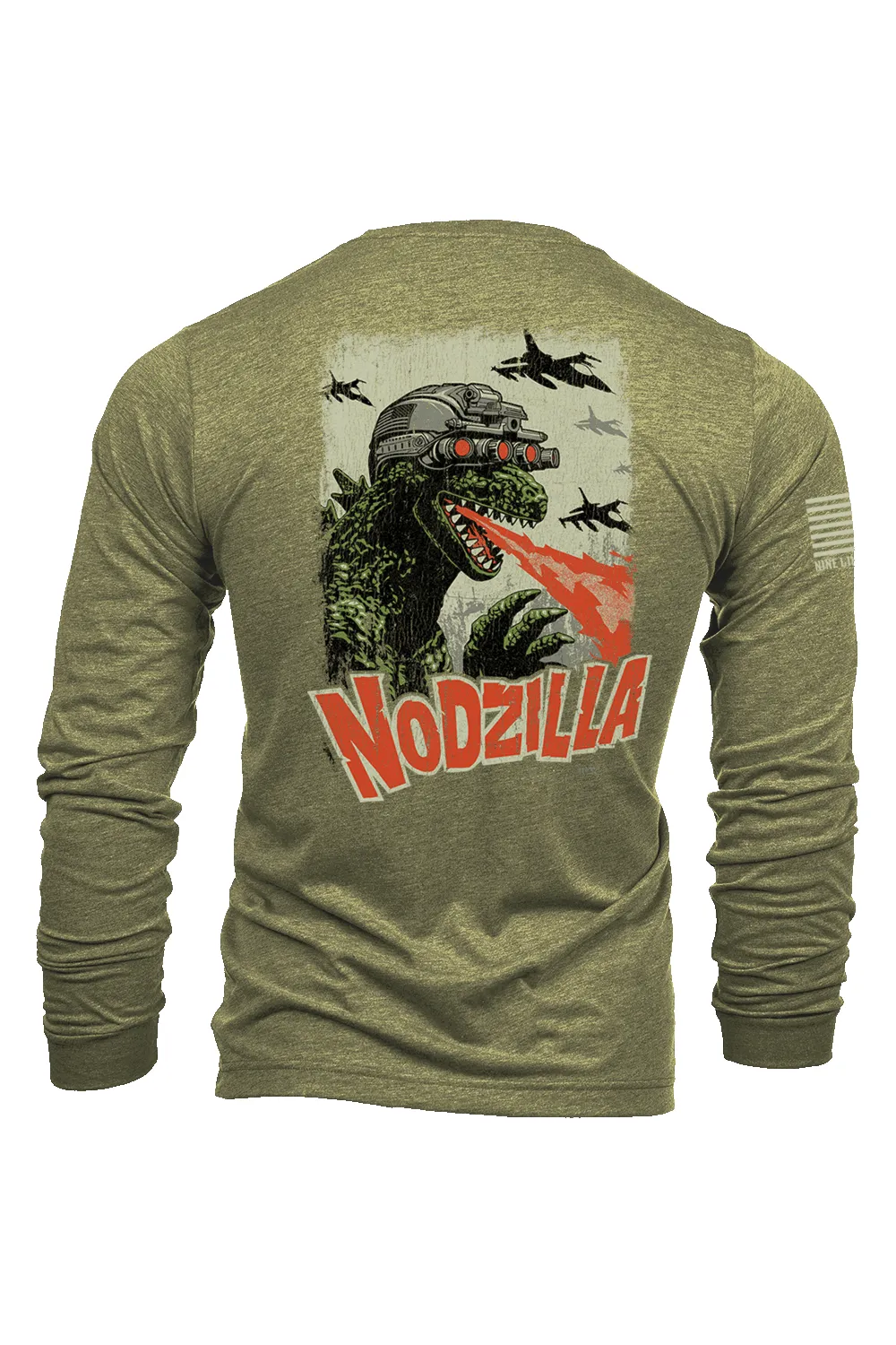 Nodzilla - Long-Sleeve Shirt sold by Nine Line product image thumbnail 5