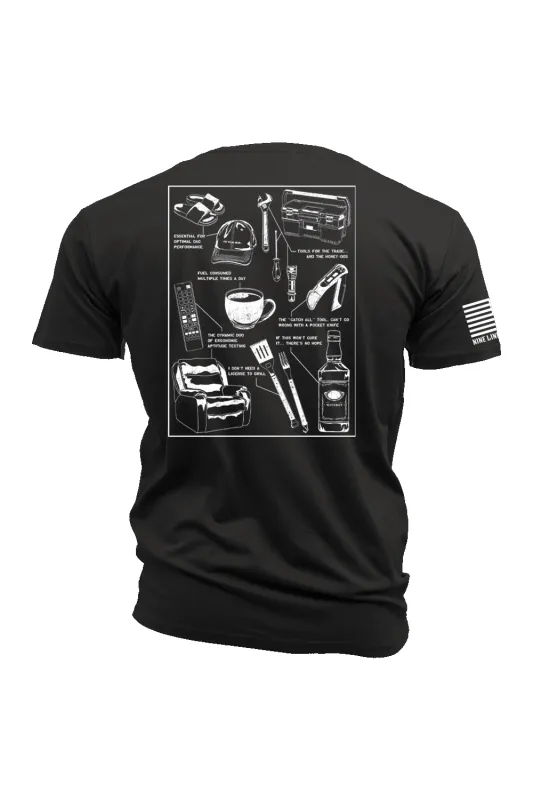 Dad Schematic - T-Shirt made by Nine Line