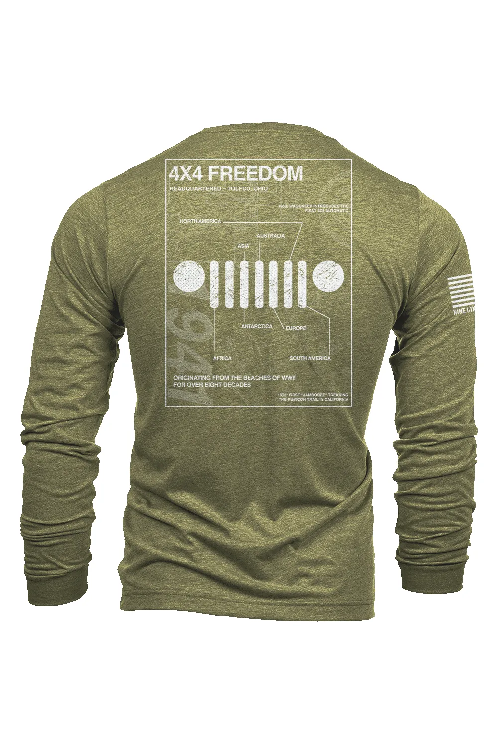 4X4 Freedom - Long-Sleeve Shirt sold by Nine Line product image thumbnail 4