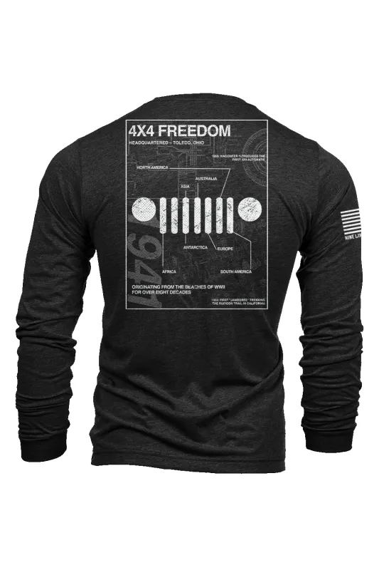 4X4 Freedom - Long-Sleeve Shirt made by Nine Line