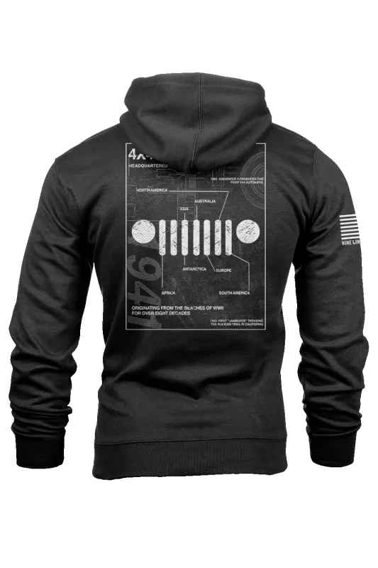 4X4 Freedom - Hoodie made by Nine Line