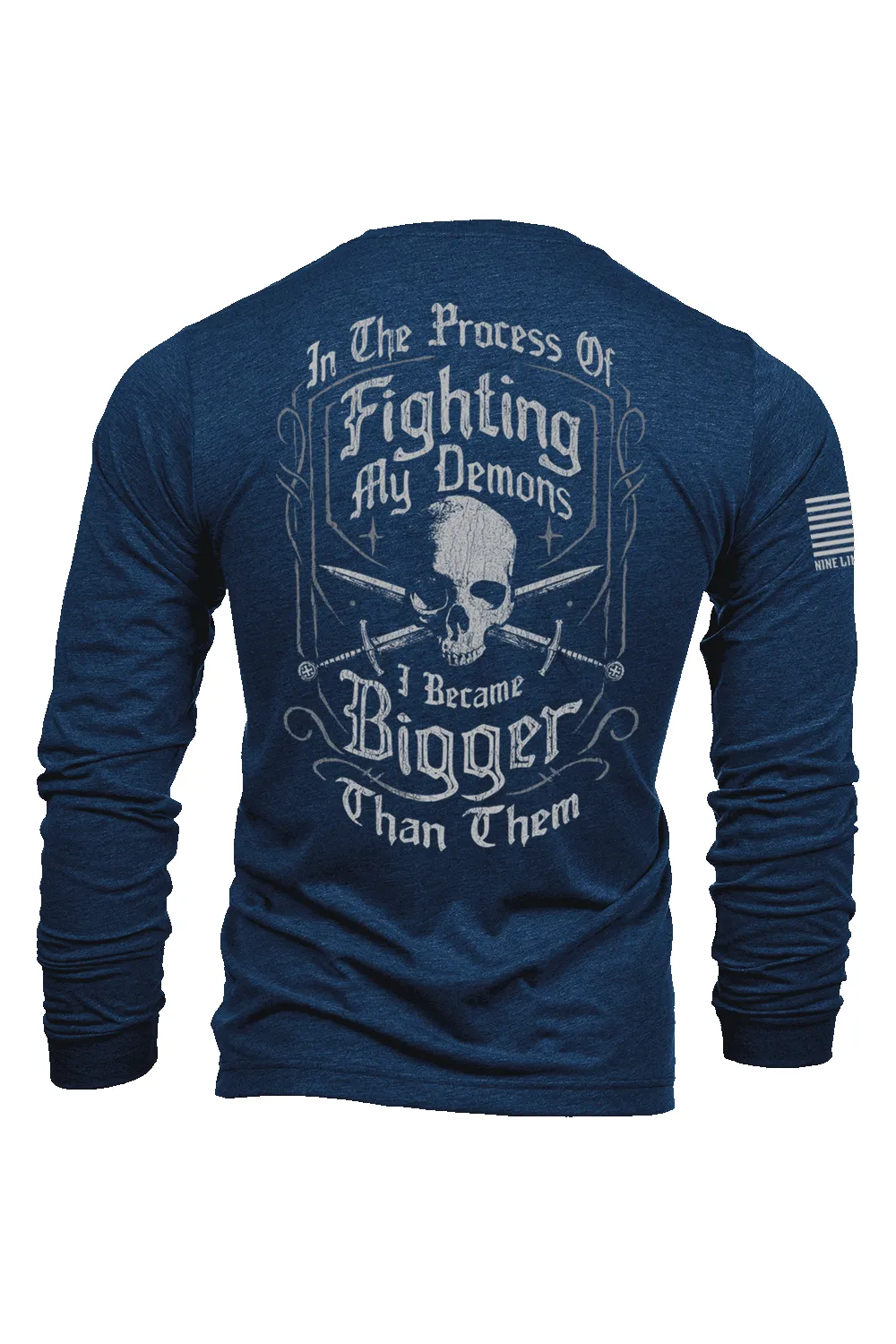 Fighting Demons - Long-Sleeve Shirt sold by Nine Line product image thumbnail 3