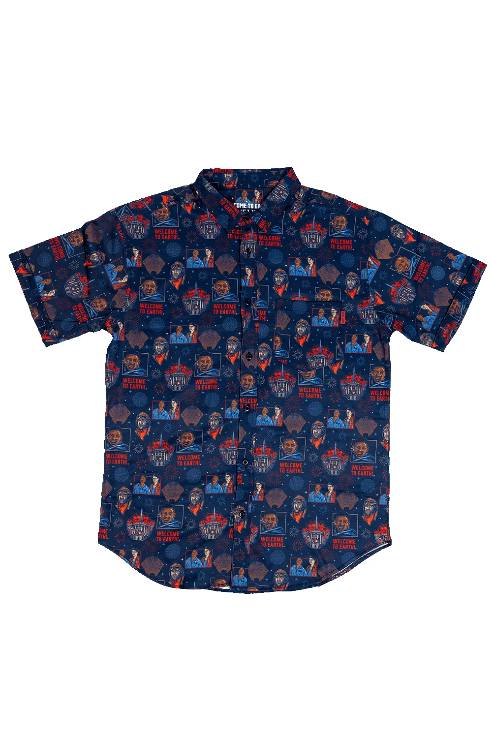 Welcome to Earth - Short Sleeve Button Down sold by Nine Line product image thumbnail 5