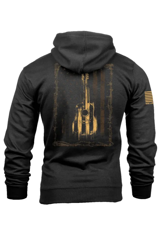 Ragged Ol Flag - Hoodie made by Nine Line