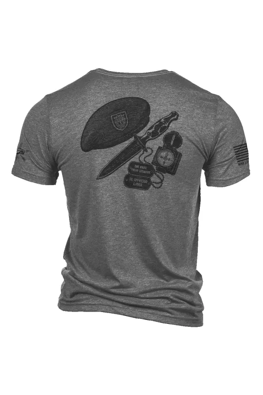 Green Beret Foundation/Stroup knives - T-Shirt made by Nine Line