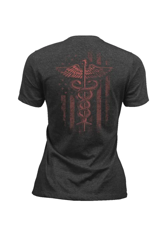 Caduceus Pink - Women's T-Shirt made by Nine Line