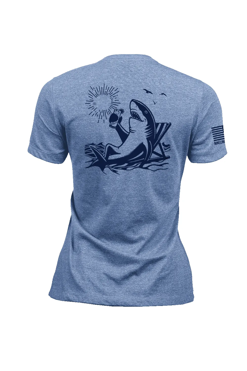 Beach Shark - Women's T-Shirt sold by Nine Line product image thumbnail 3