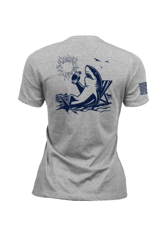 Beach Shark - Women's T-Shirt sold by Nine Line