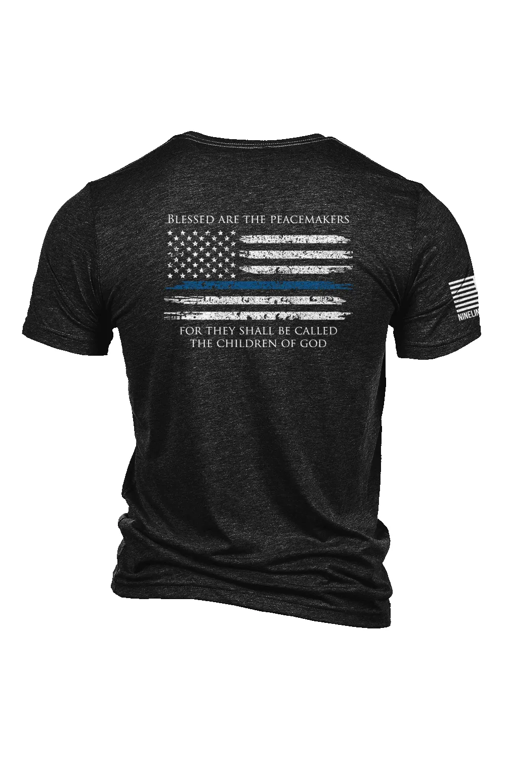 Thin Blue Line - Tri-Blend T-Shirt sold by Nine Line product image thumbnail 3
