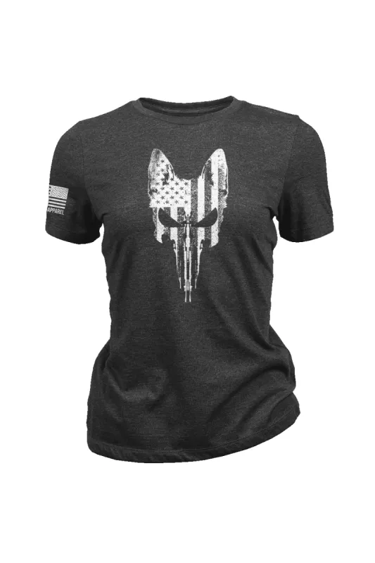 Rex Skull Flag - Women's T-Shirt sold by Nine Line