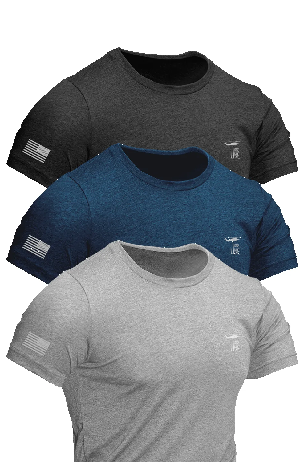 Reflective Dropline Logo - T-Shirt 3-Pack sold by Nine Line product image thumbnail 2