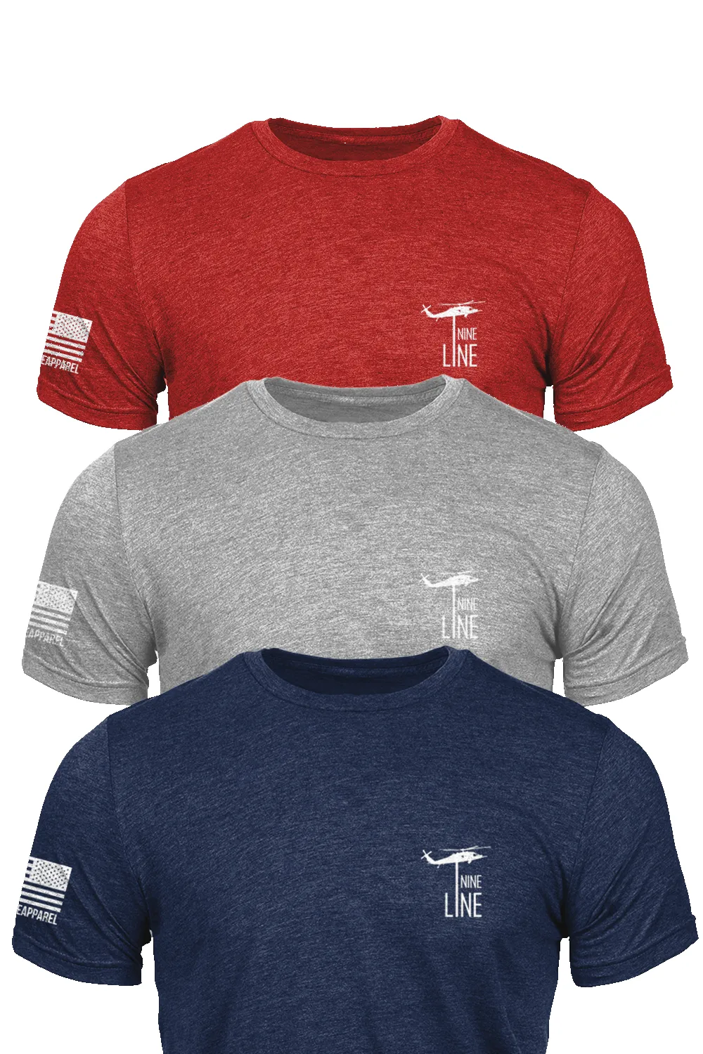 Patriot Pack - T-Shirt 3-Pack sold by Nine Line