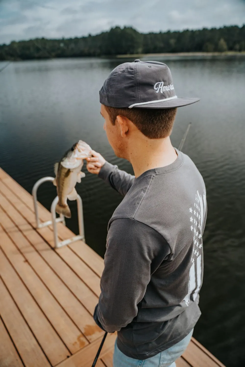 America UMPQUA Snapback Hat sold by Nine Line product image thumbnail 3