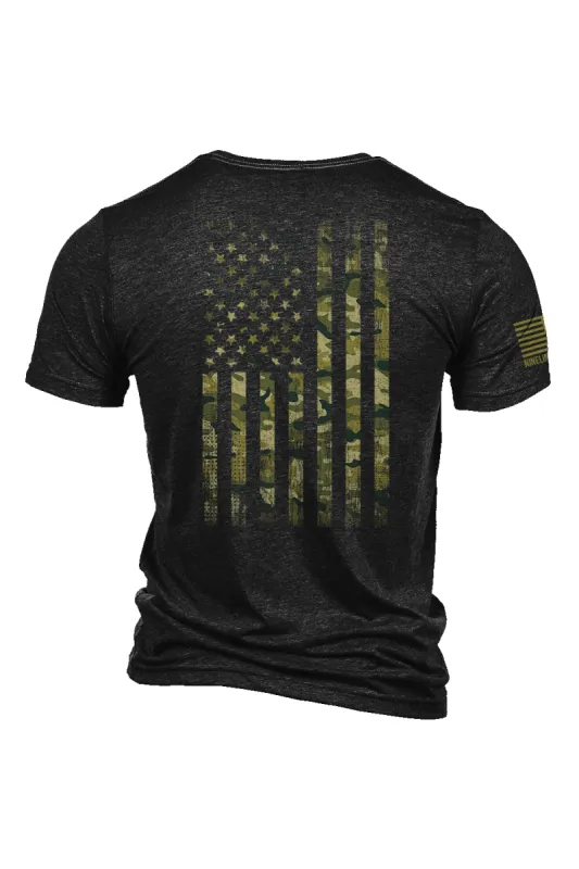 American Camo - T-Shirt sold by Nine Line