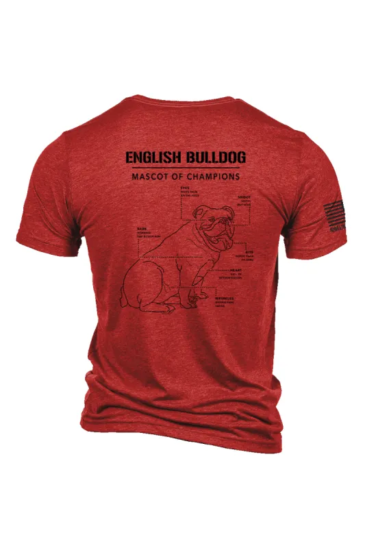 Bulldog Schematic - T-Shirt sold by Nine Line