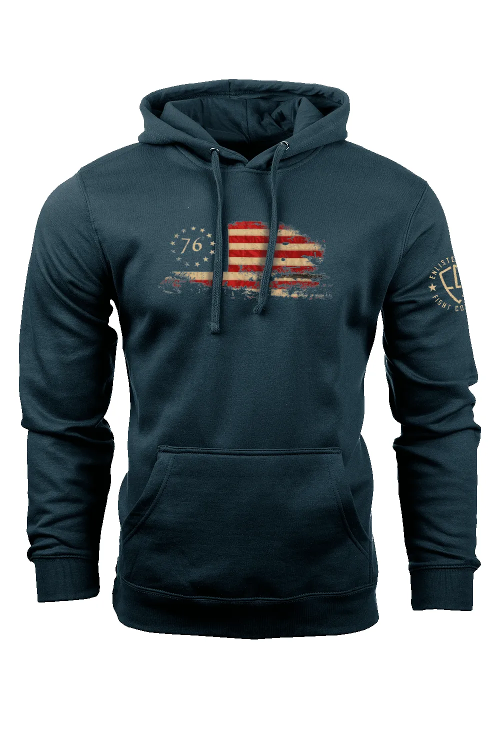 Enlisted 9 - 76' Flag - Hoodie sold by Nine Line