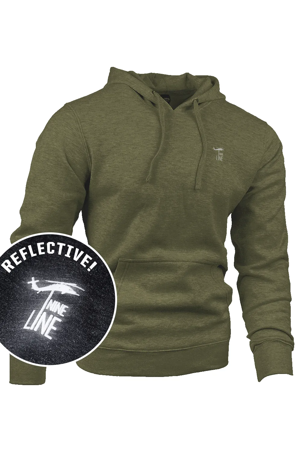 Reflective Dropline Logo - Hoodie sold by Nine Line product image thumbnail 4
