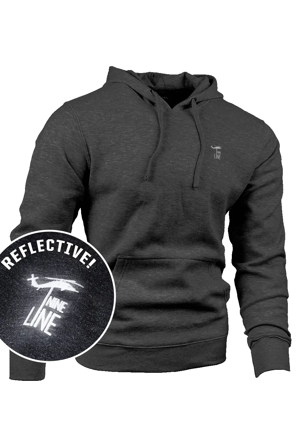 Reflective Dropline Logo - Hoodie sold by Nine Line