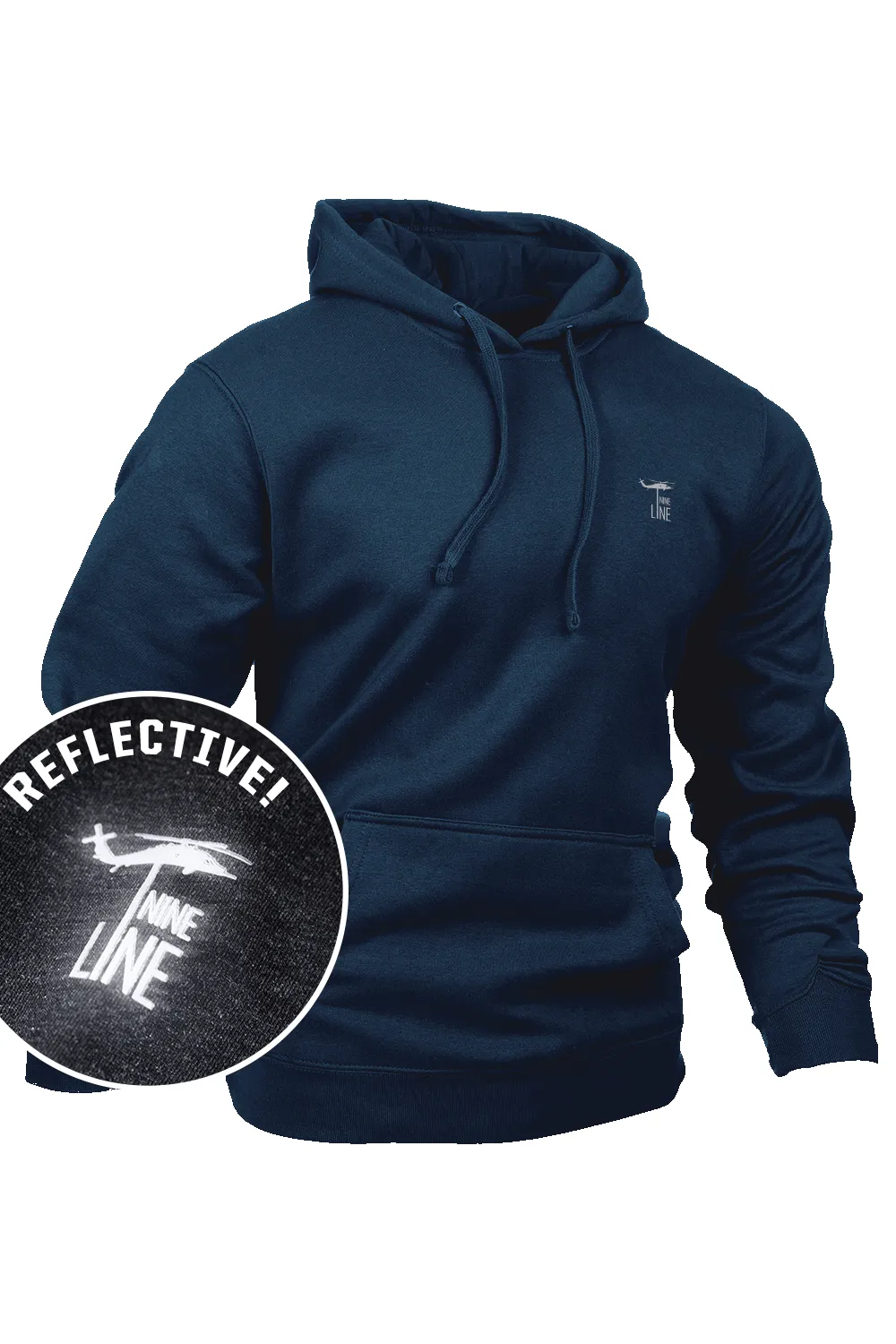 Reflective Dropline Logo - Hoodie sold by Nine Line product image thumbnail 3