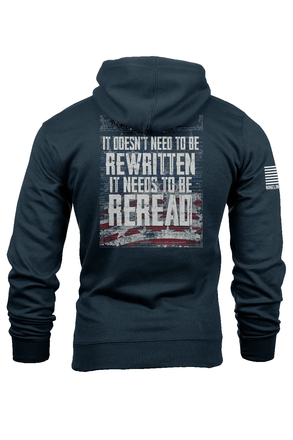 REREAD, Not Rewritten - Hoodie sold by Nine Line