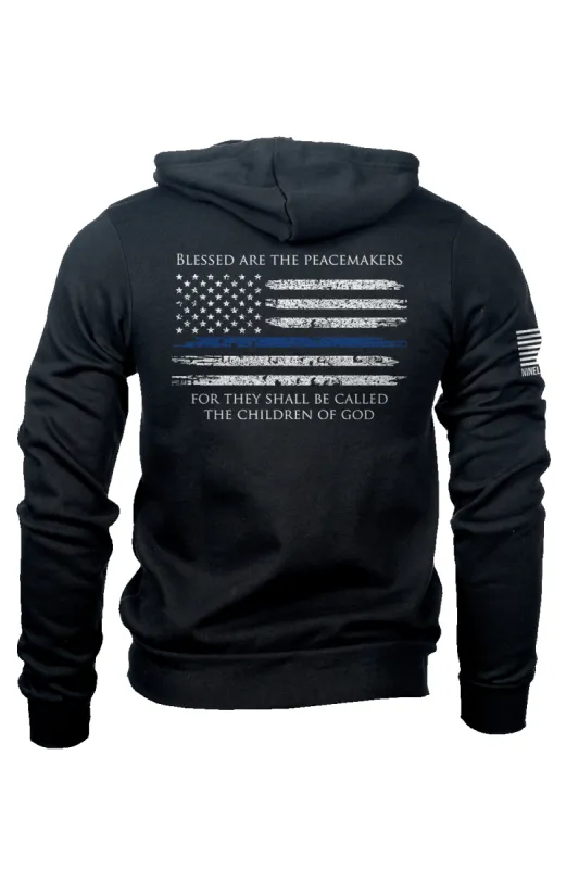 Thin Blue Line - Full-Zip Hoodie made by Nine Line
