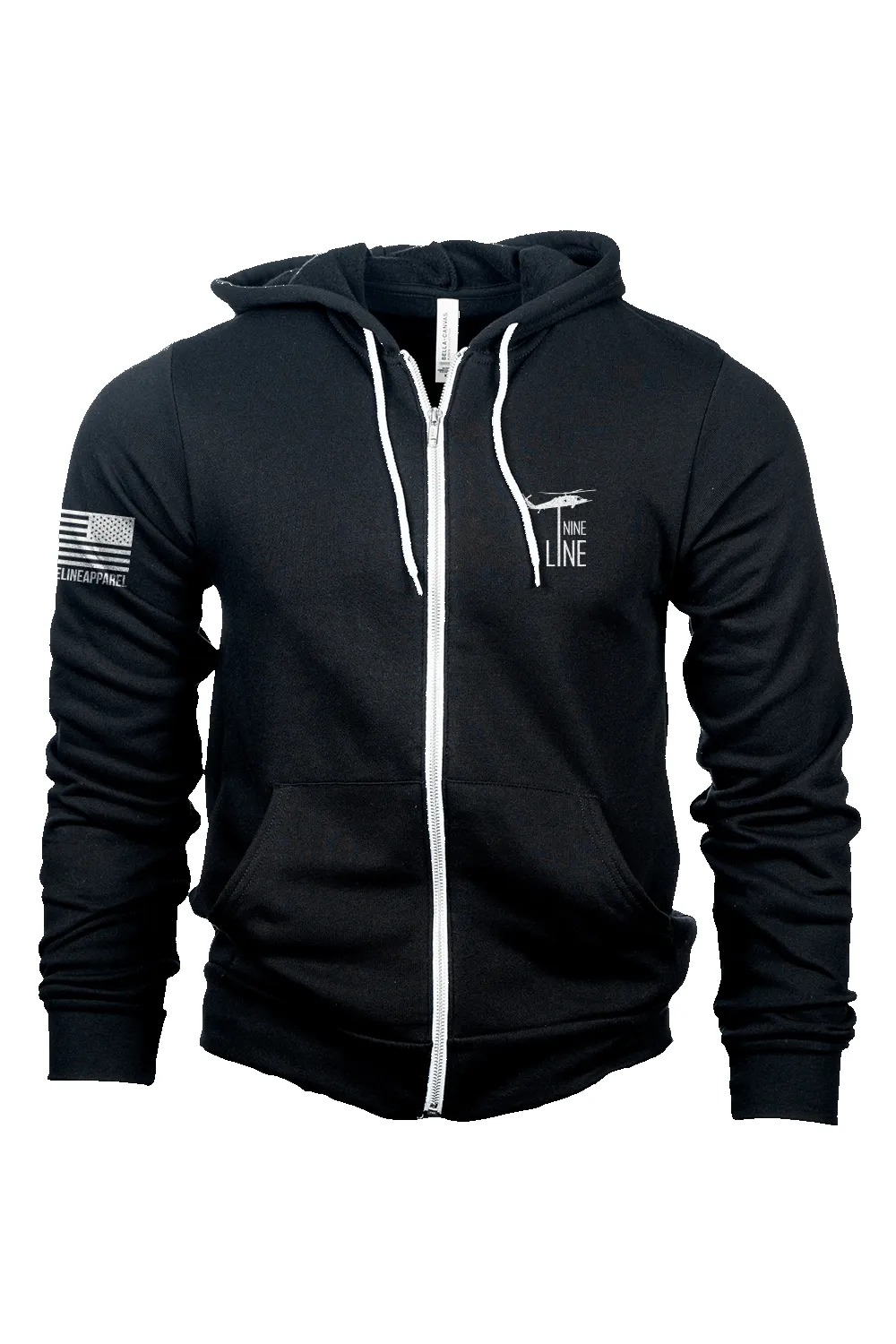 Thin Blue Line - Full-Zip Hoodie sold by Nine Line product image thumbnail 2