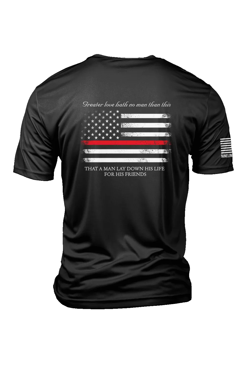 Thin Red Line - Moisture Wicking T-Shirt sold by Nine Line