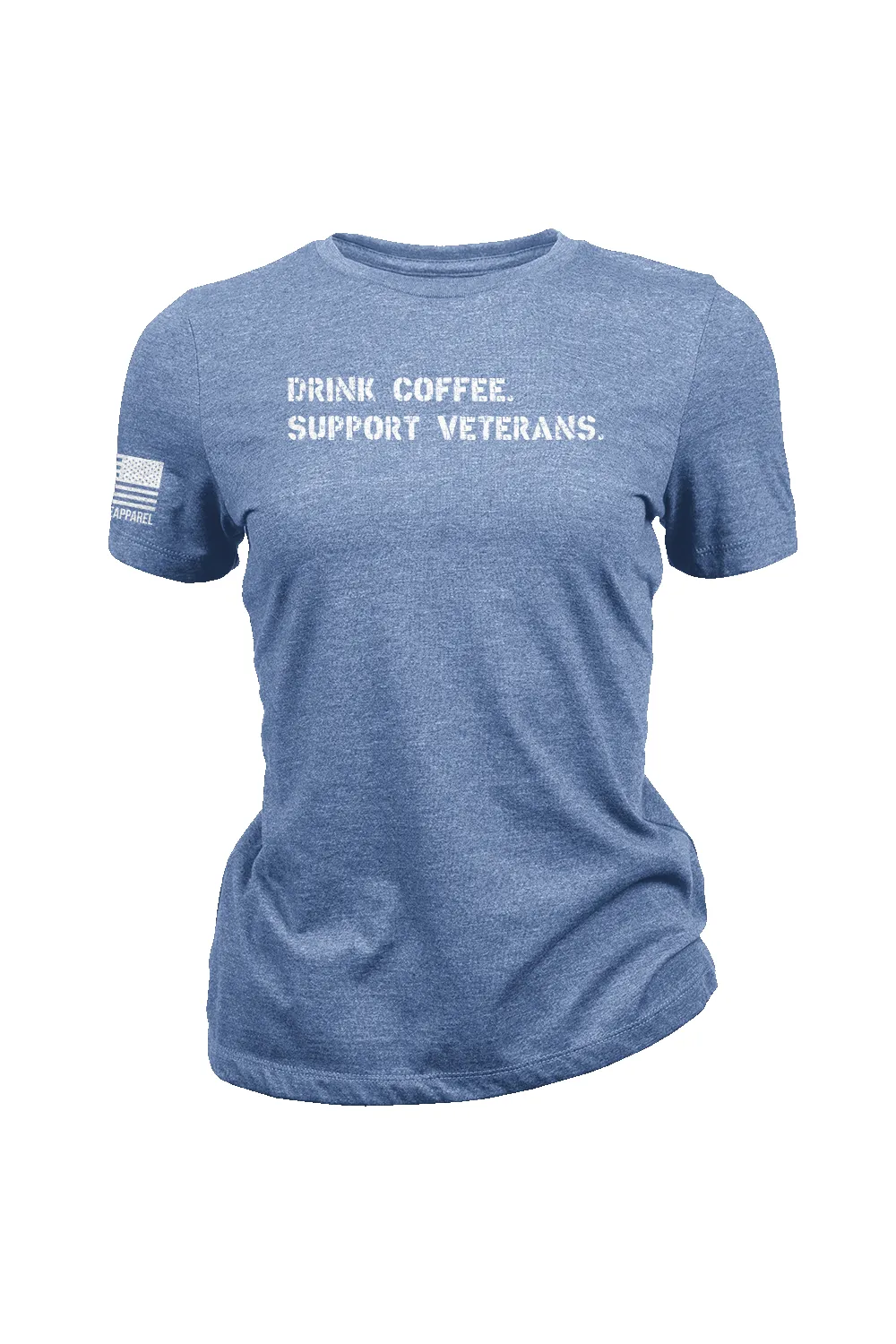 Women's T-Shirt - Drink Coffee Support Veterans sold by Nine Line product image thumbnail 4
