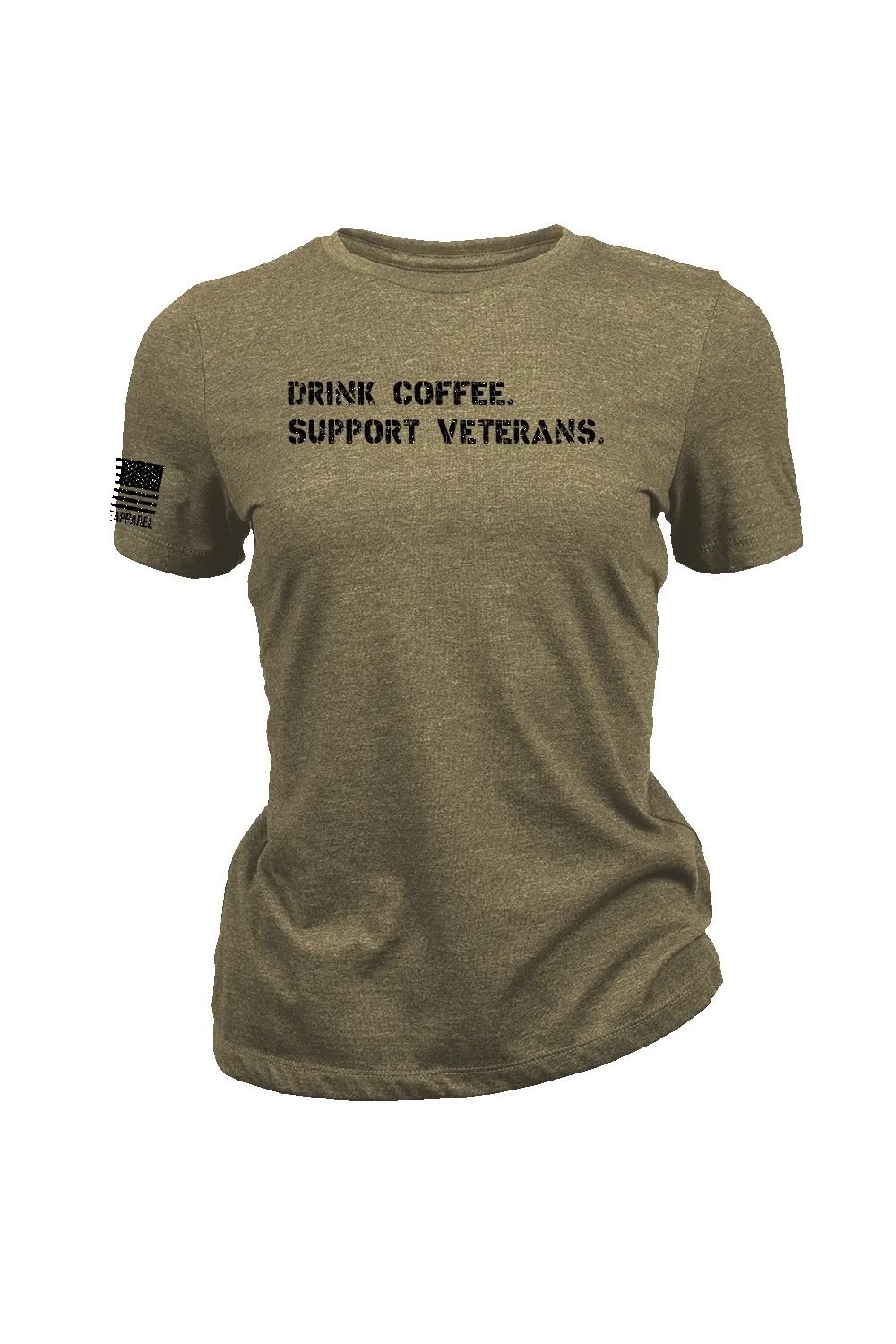 Women's T-Shirt - Drink Coffee Support Veterans sold by Nine Line product image thumbnail 5