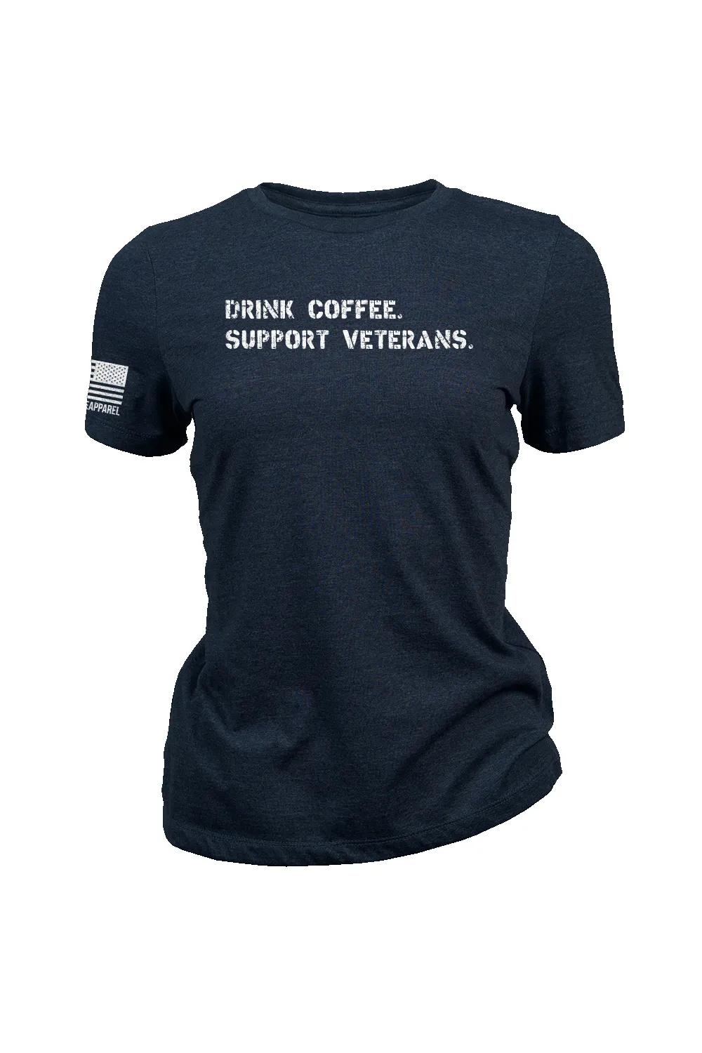 Women's T-Shirt - Drink Coffee Support Veterans sold by Nine Line product image thumbnail 2