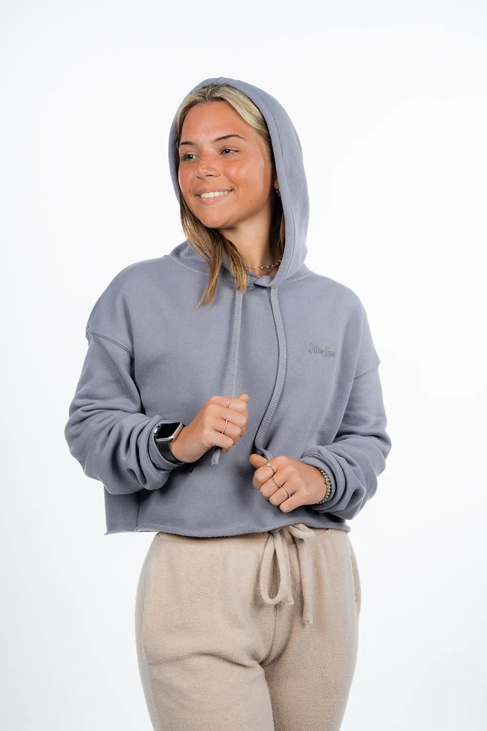 Women's Cropped Fleece Hoodie sold by Nine Line product image thumbnail 5