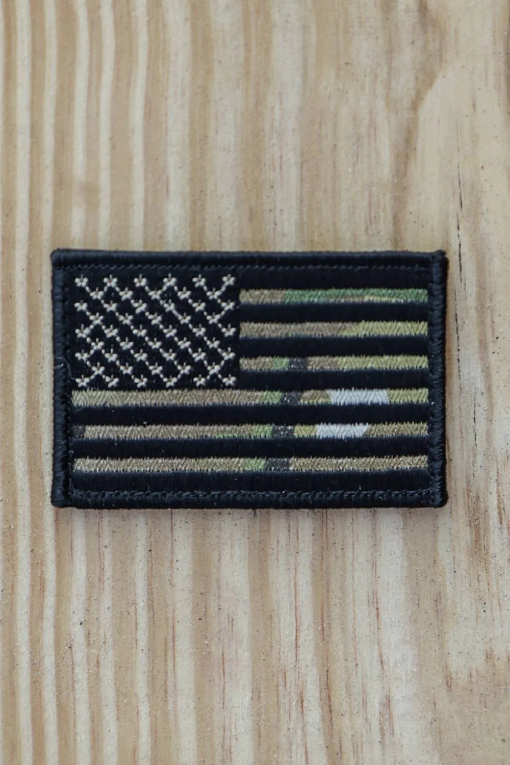 Black Camo American Flag Patch sold by Nine Line product image thumbnail 2
